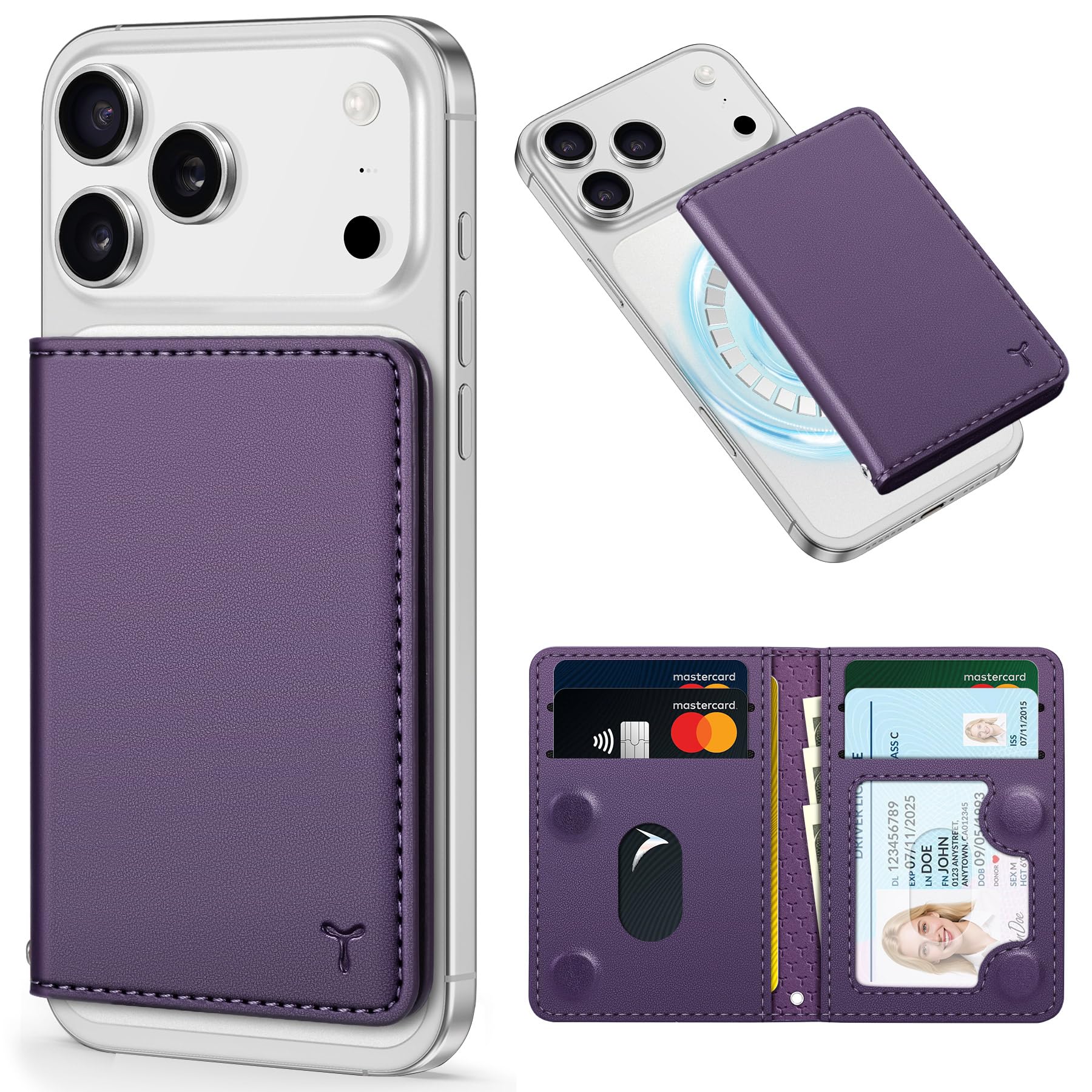 Amazon.com: TUCCH Magnetic Wallet for Magsafe iPhone, 6 Card