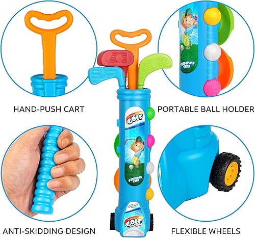 Miniatura 5 de Liberry Juguetes para niños de 2, 3, 4, 5 años, regalo de Navidad, cumpleaños, juego de palos de golf para niños