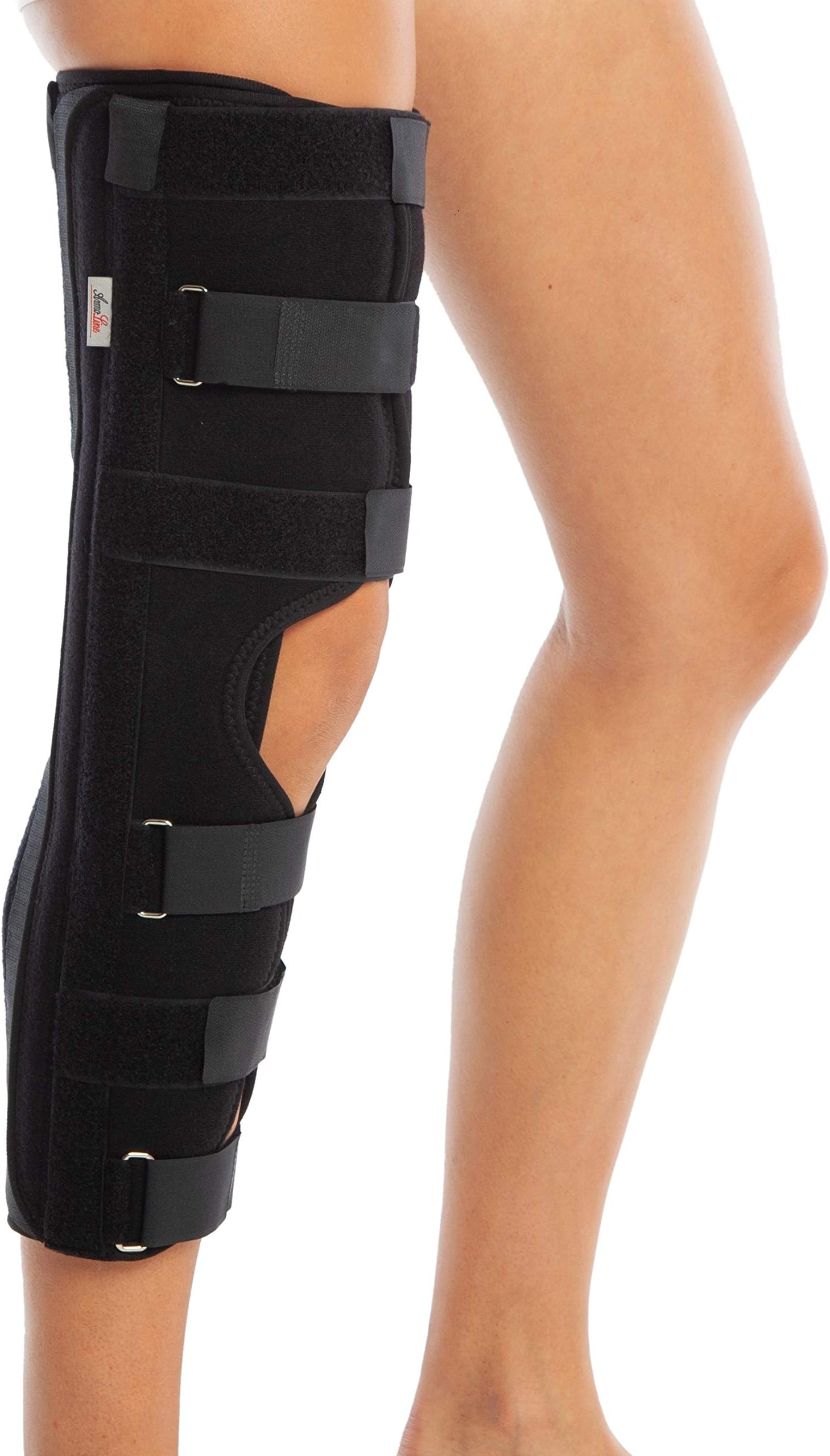 Knee Brace Immobilizer Brace - Before and After Surgery Splint - Post Op Immobiliser - Three Sizes (55 cm ≈ 22")