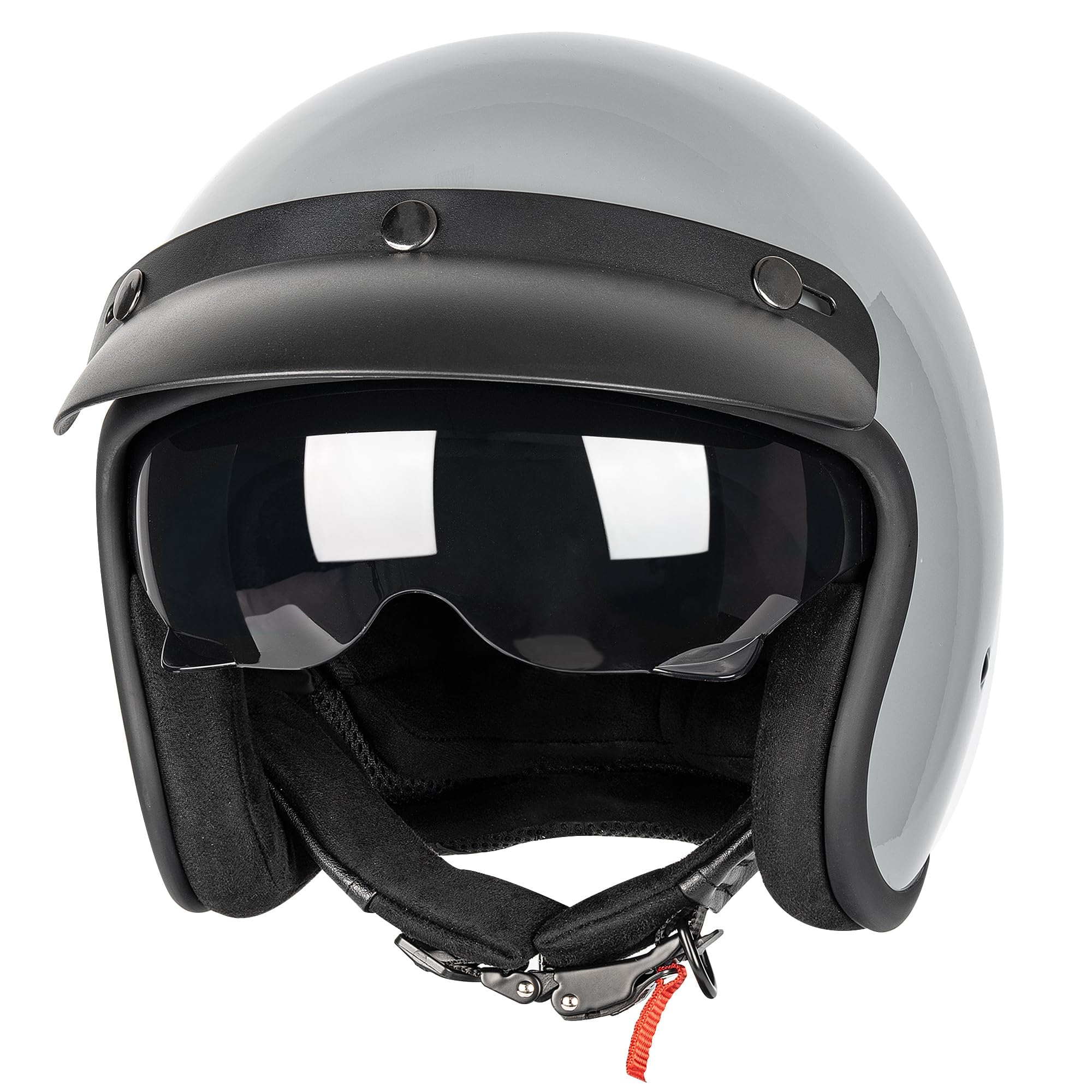 Amazon.com: Yesmotor 3/4 Open Face Retro Motorcycle Helmet - Vespa Helmet -  DOT Approved - Adults, Unisex - Motorcycle Enthusiasts, Vintage Style  Lovers : Automotive