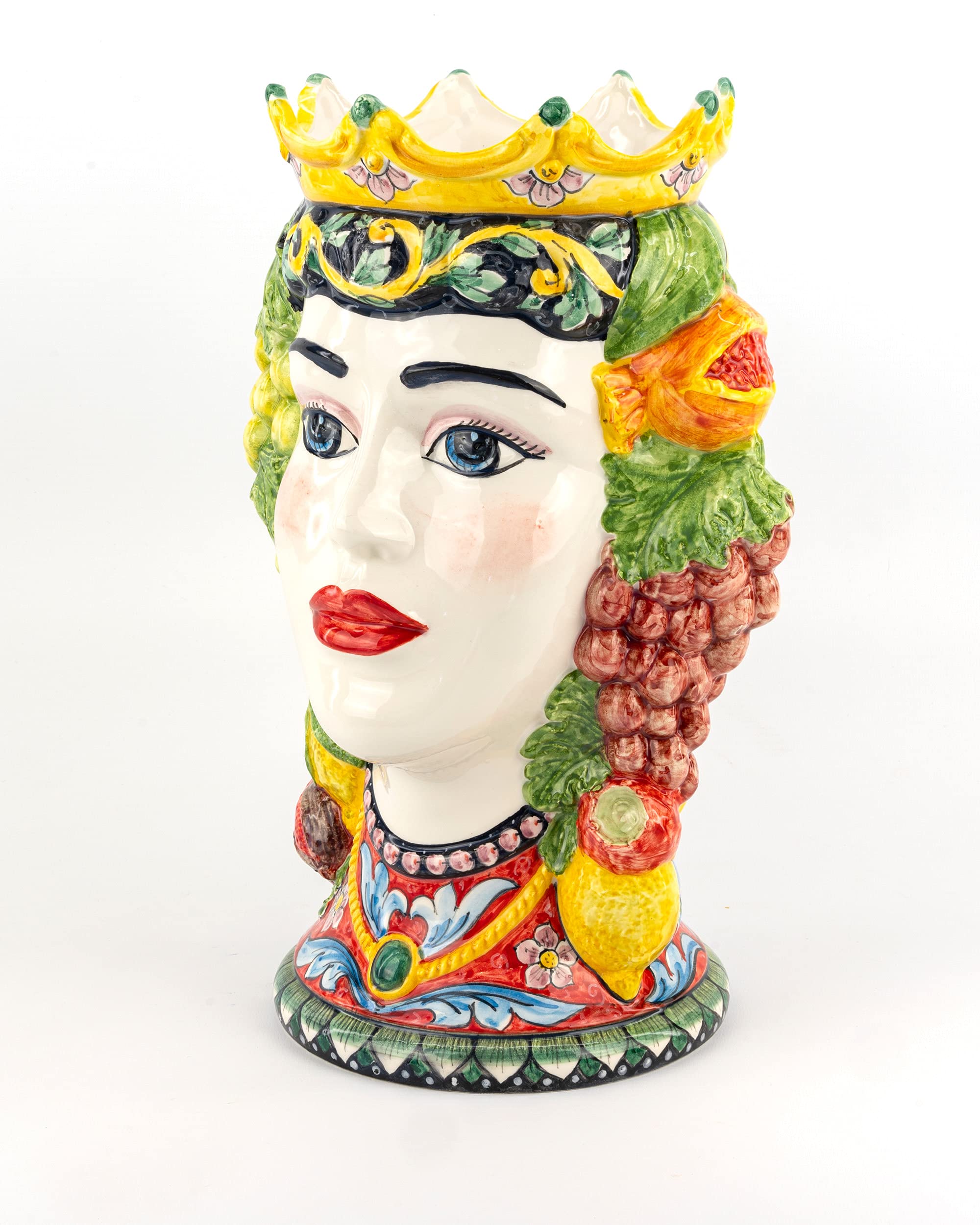 Ceramika CEAR - Sycylijska jeżyna głowa H 37 cm Handmade Caltagirone Head