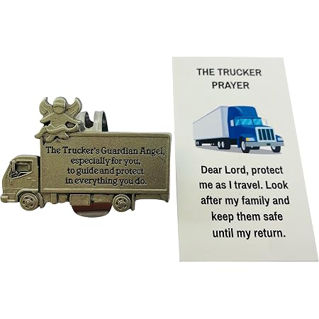 Daughter Drive Safely Visor Clip - Pewter Car Visor Holder With Protective Message