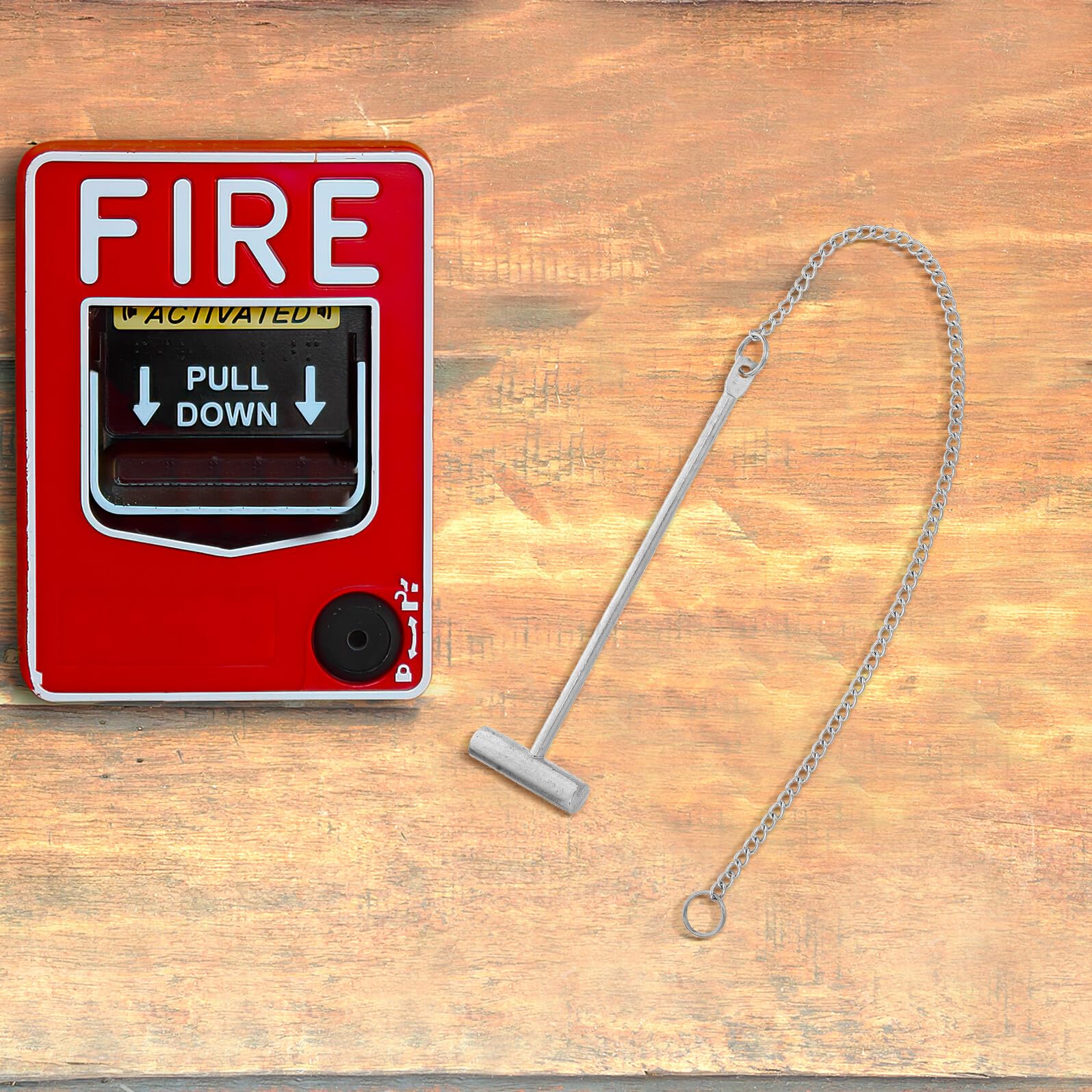 Martello Antincendio in Acciaio Inox per Emergenza, Mini Martello di Sicurezza per Pulsante Allarme e Strumento di Fuga Rapida per Edifici, Fabbriche e Abitazioni