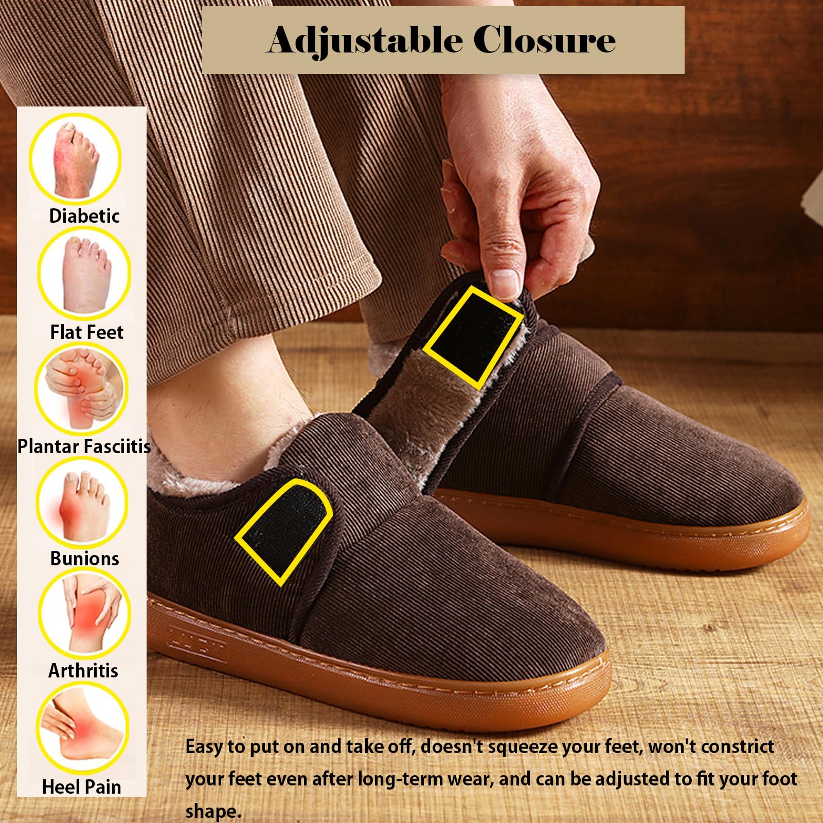 Bottes de Neige Femmes Hiver Doublée De Fourrure Chaud Chaussons Confort Bottines Hommes Extérieur Antidérapant Chaussures de Marche