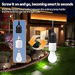 500W Wireless Remote Control Light Bulb Socket, E26/E27 Base, No Wiring Needed, 100FT Long Range & IP67 Waterproof, for Lamp/Closet/Stairwell, FCC/CE Certified