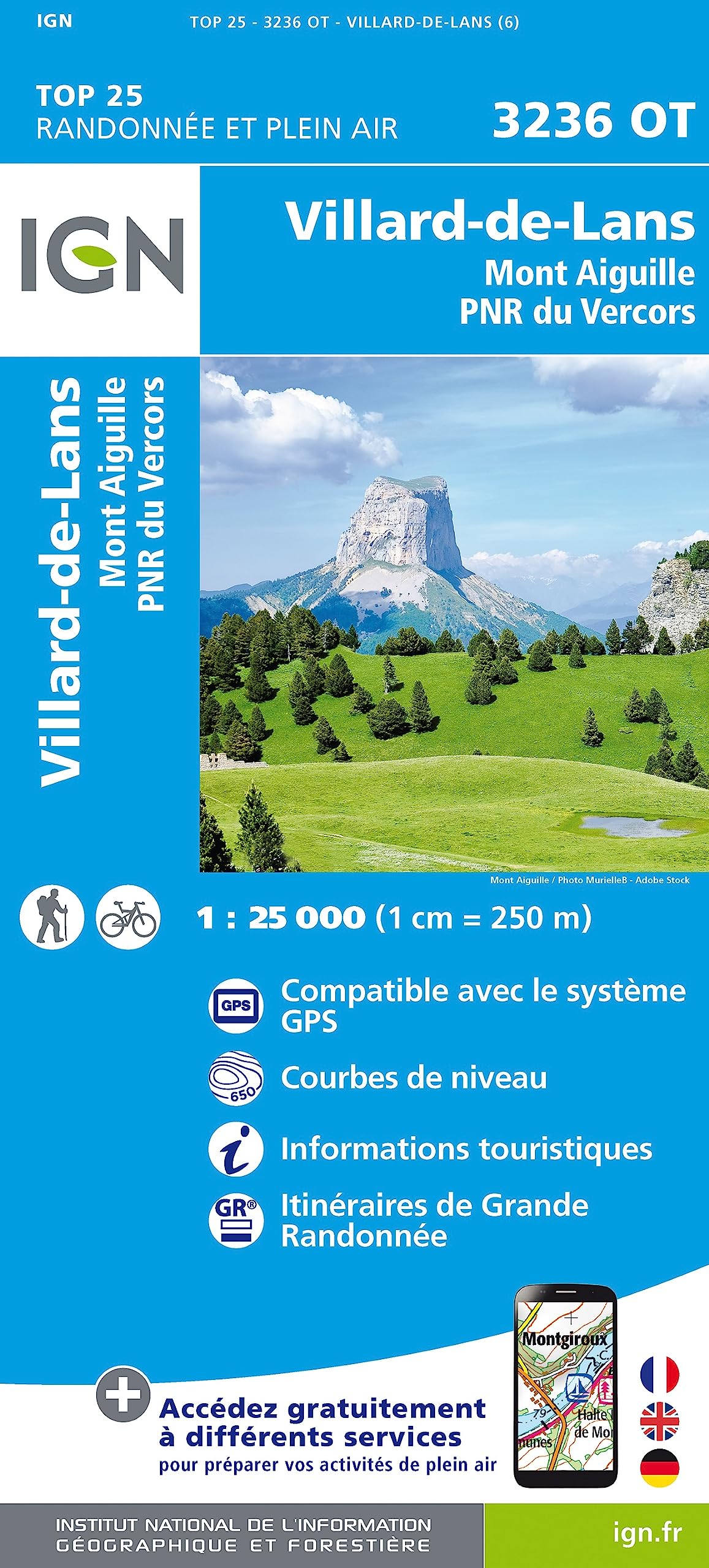 Villard-de-Lans / Mont Aiguille / PNR du Vercors (3236OT) (TOP 25)