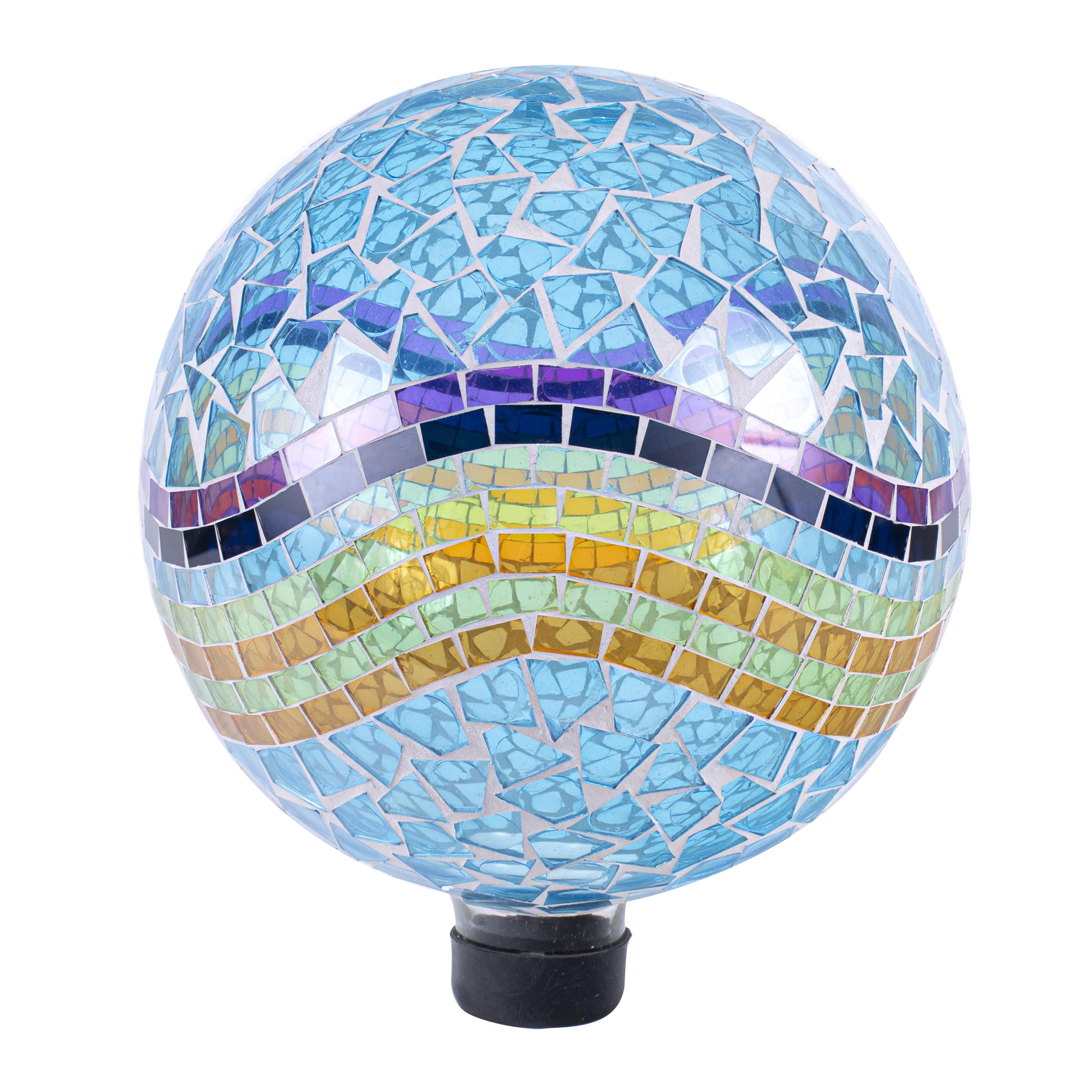 Echo Valley 8278 Oceana Mosaic Gazing Globe Outdoor Décor for Lawns and Gardens, 10 inches