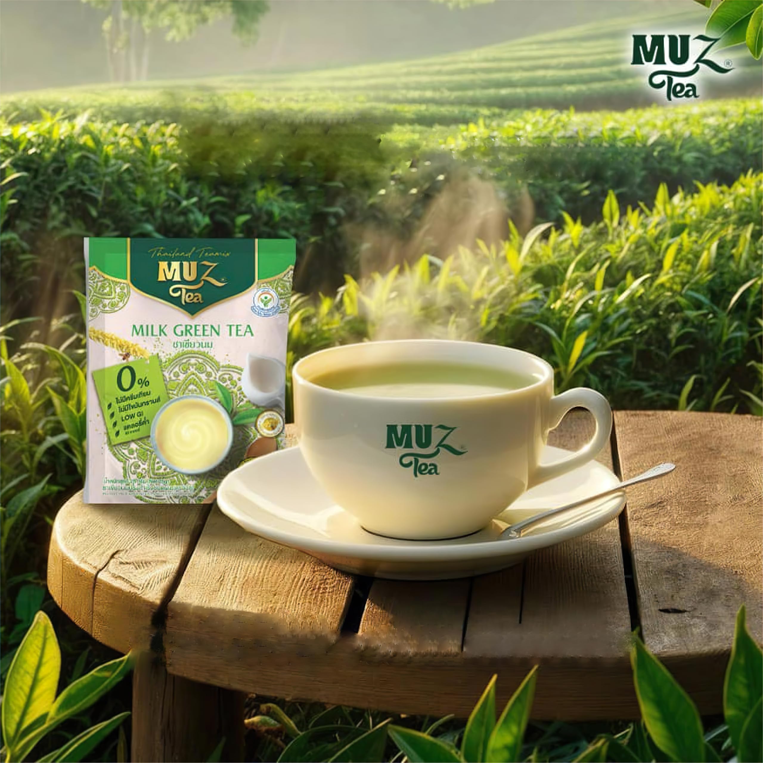 Amazon.com : MuzTea Instant Milk Green Tea Powder Mix 3 in 1 With