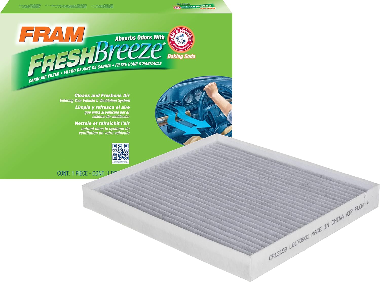 FRAM Fresh Breeze Cabin Air Filter Replacement for Car Passenger