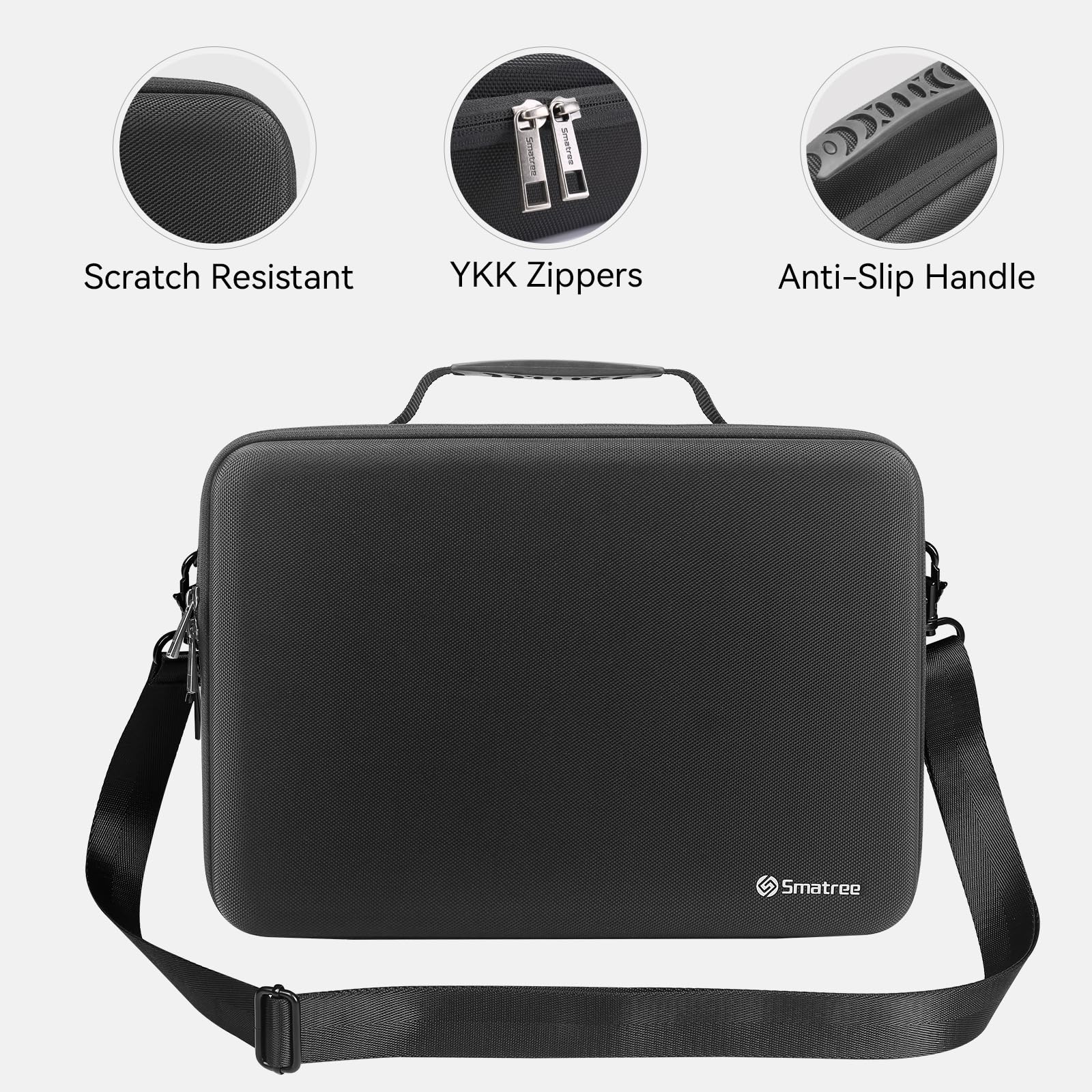 Smatree Funda Portátil para 15,6 pulgadas HP ZBook Power G9/G10/G10A, para 15,6 pulgadas EliteBook 655/650 G9/G10, para HP Chromebook 15a, para Chromebook Plus 15at, Bolsa Portátil Rígida con Asa