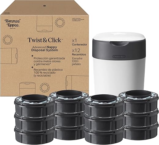 Contenedor Twist and Click de Tommee Tippee - Incluye 12 Recambios