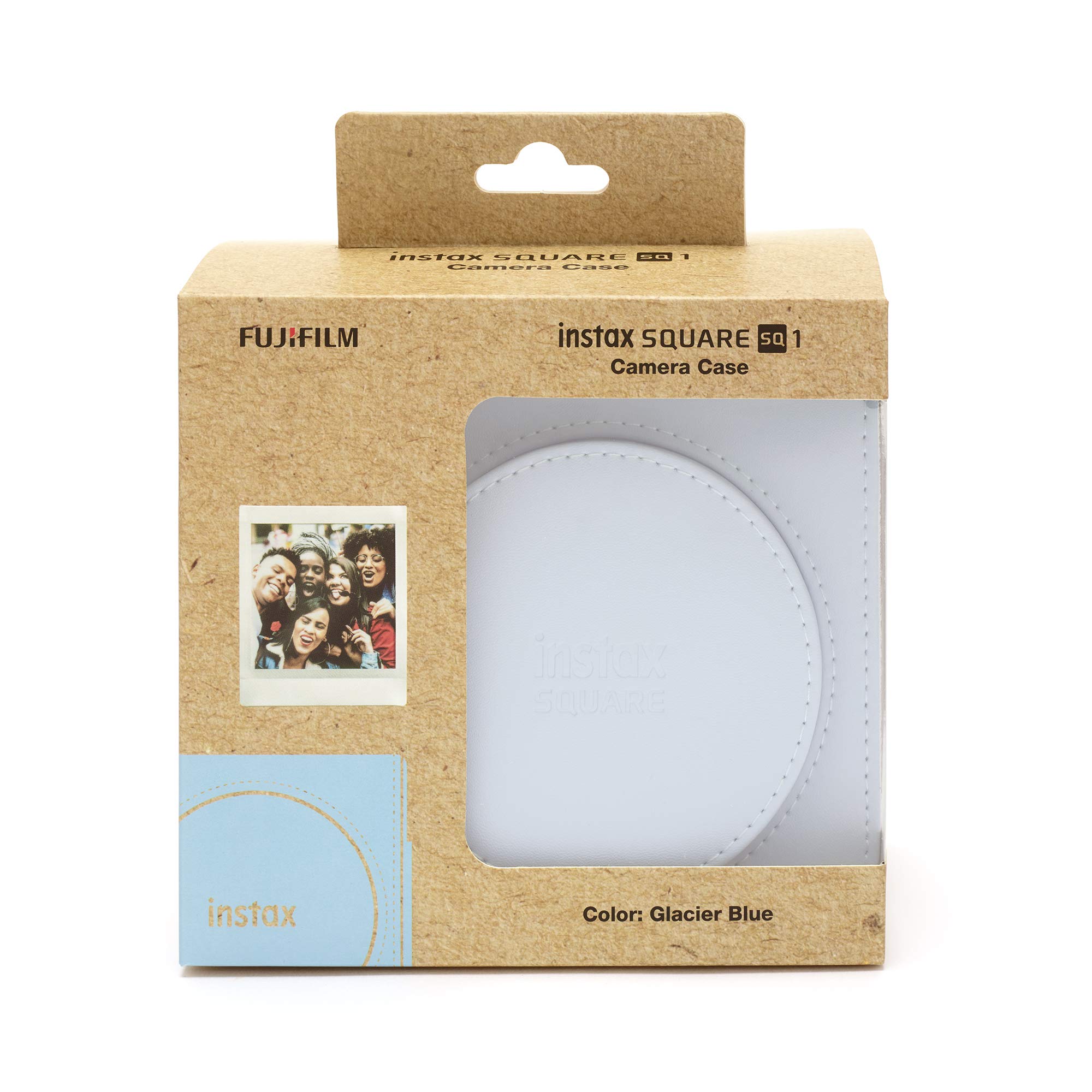 Fujifilm Instax Square Sq 1 Glacier Blue | Fotocamera A Sviluppo Istantaneo | Modalità One-Touch Selfie | Esposizione Automatica | Foto Formato 62X62Mm & SQ1 Camera Case, Glacier Blue