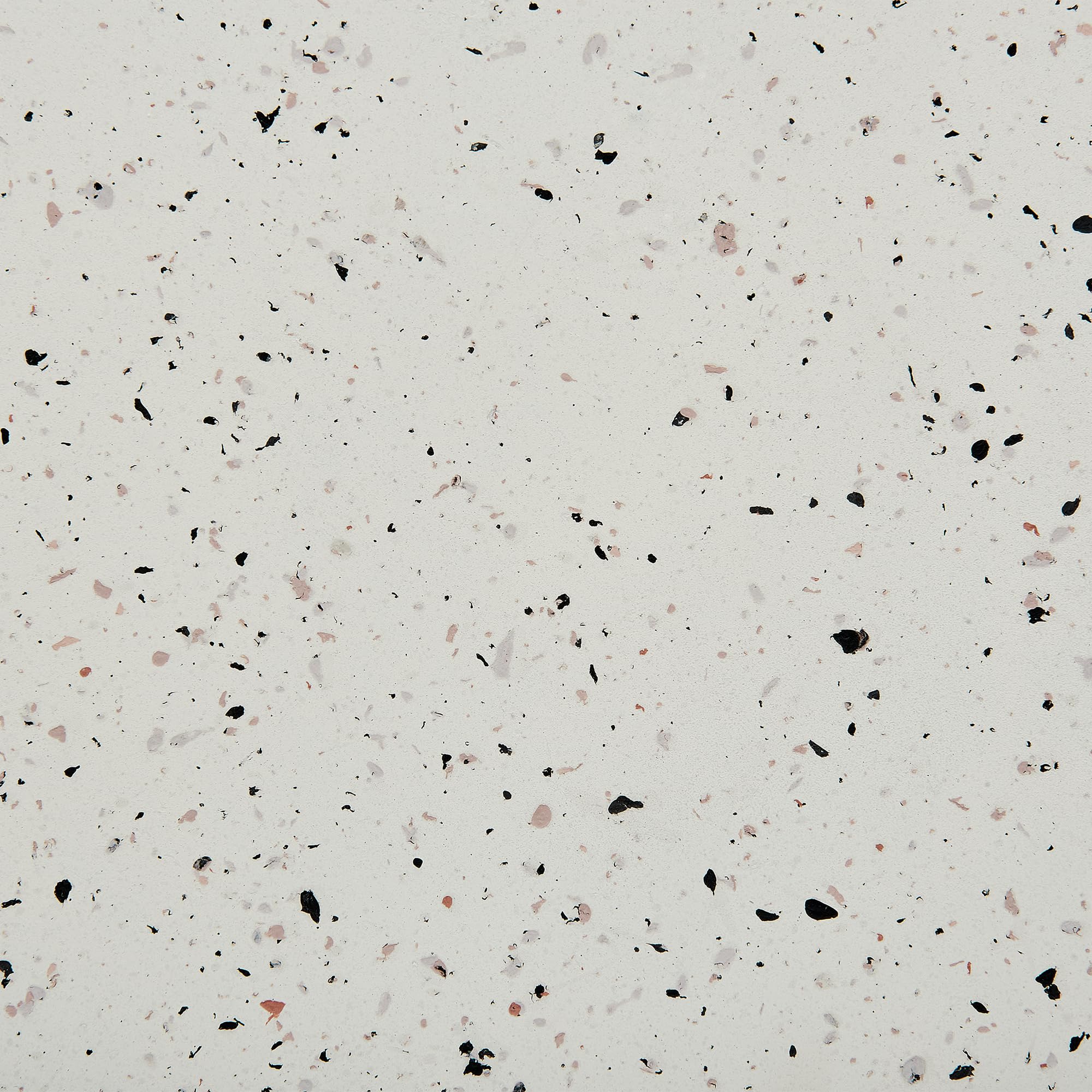 Beliani Table d'Appoint Effet Terrazzo Forme Contournée Ronde 52 cm Résistant Blanc Cassé Caffi