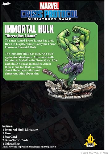 Miniatura 2 de Atomic Mass Games Marvel Crisis Protocol The Immortal Hulk - Paquete de personajes en miniatura, juego de estrategia para adultos a partir de 14