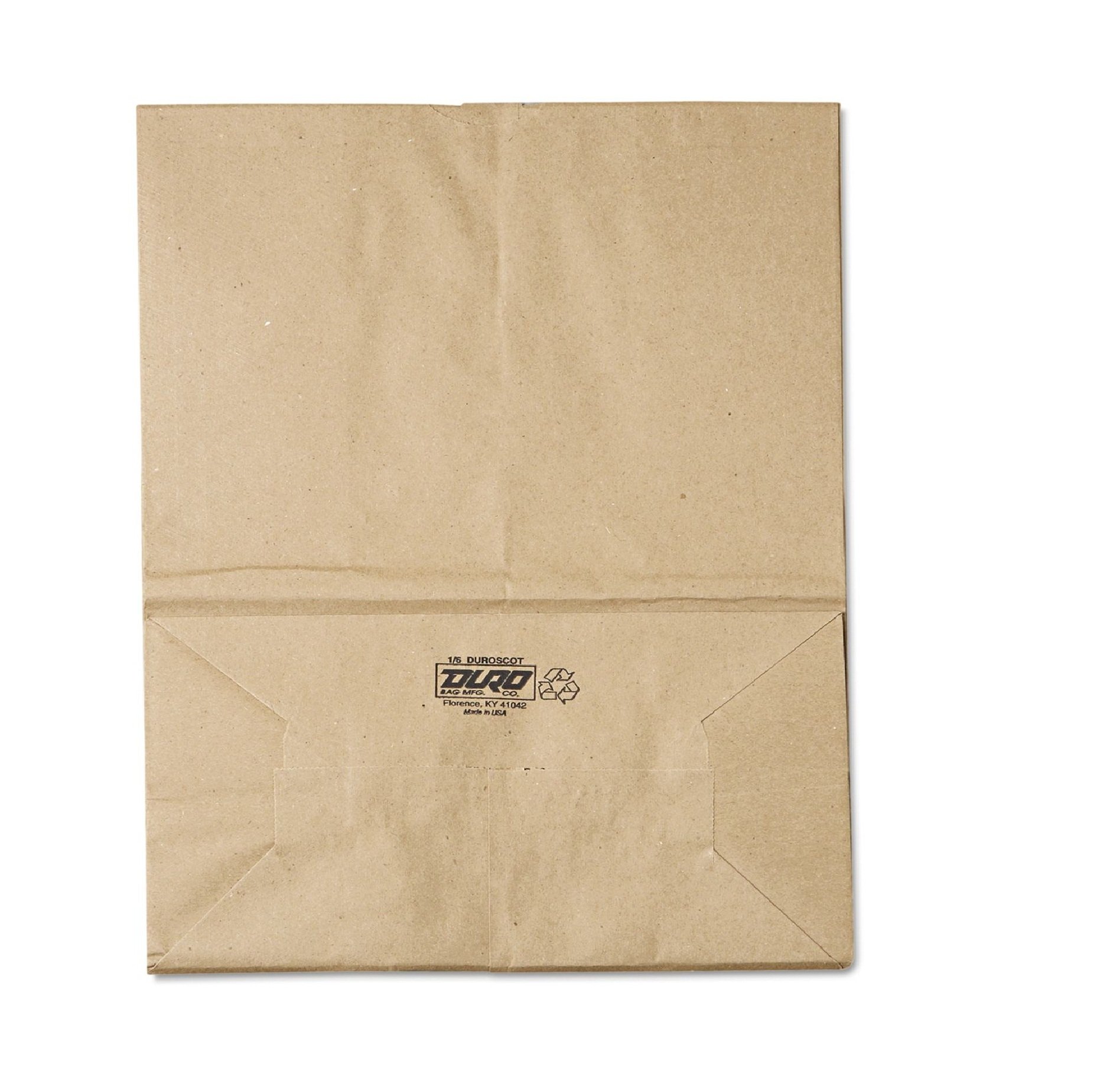 General SK1657 1/6 BBL Paper Grocery Bag, 57lb Kraft, Standard 12 x 7 x 17, (Case of 500 Bags)
