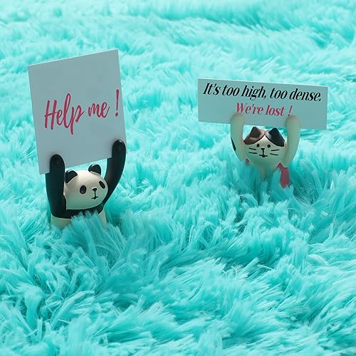 Miniatura 3 de PAGISOFE - Alfombras peludas, de pelo largo, suaves, mullidas, para habitación, sala de estar, guardería, habitación de niñas y niños, color azul, 5