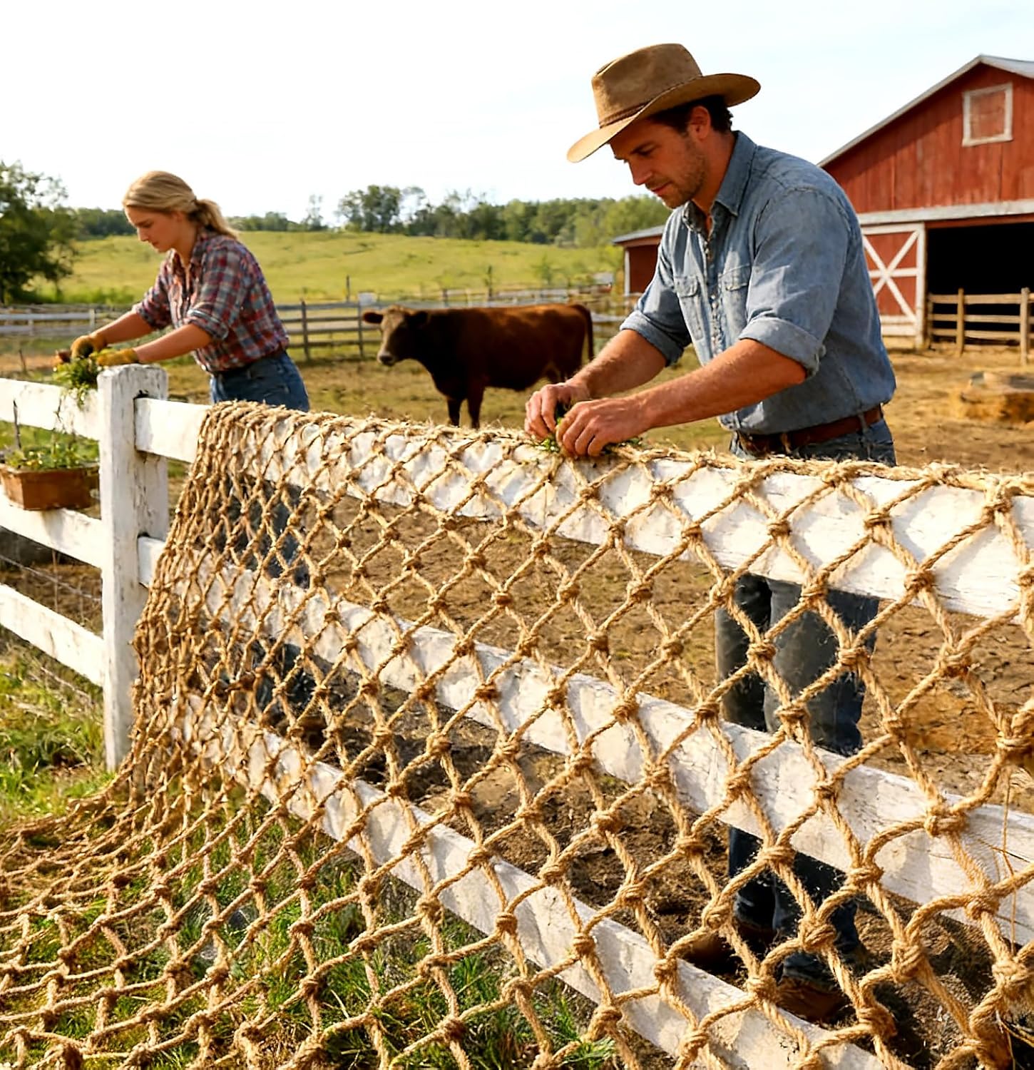 Climbing Cargo Net, Safety Nets Cargo Rope Ladder Truck Trailer Heavy Duty Netting Balcony Banister Stair Protection Fence Decor Mesh Nets Netting,Netting Grid Rail Playground Indoor Outdoor