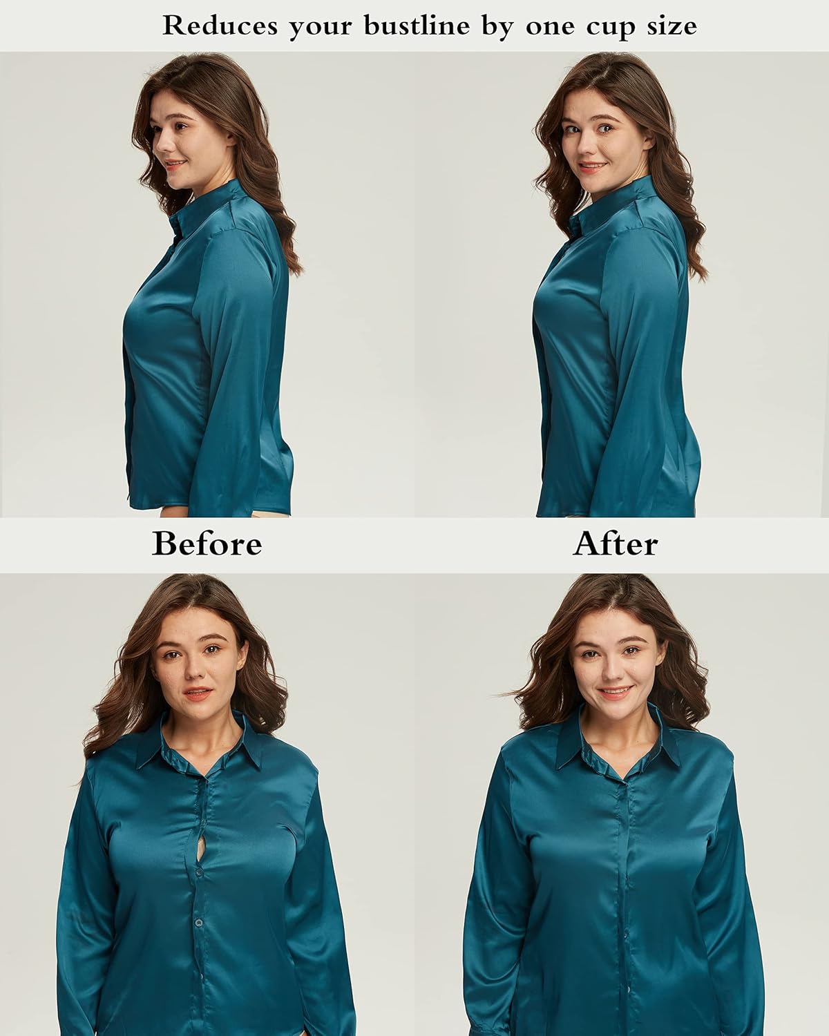 DotVol Women's Minimizer Bras Comfort Non Padded Full Figure Large Busts Wirefree Plus Size Bra - Image 6