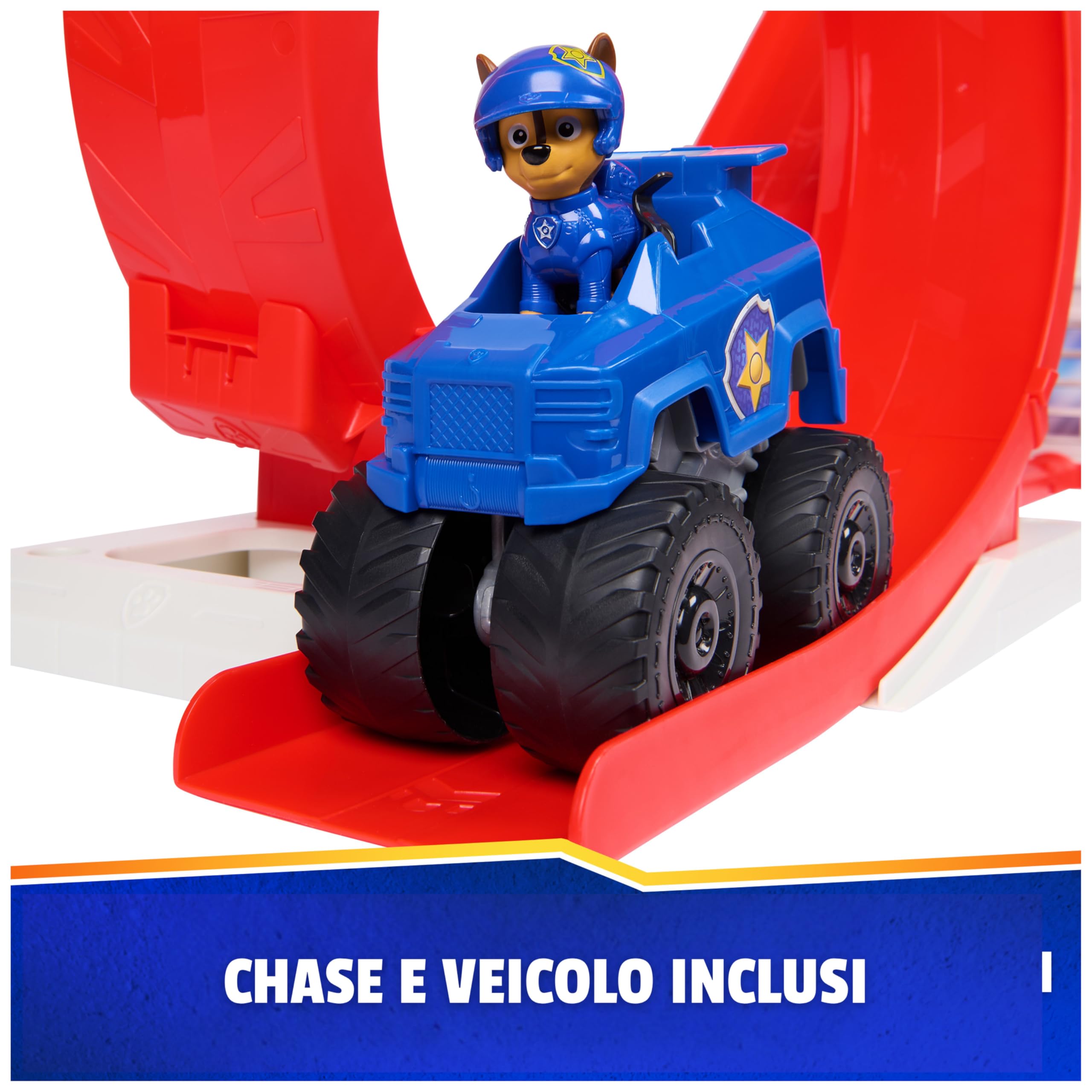 Paw Patrol, Quartier Generale Superloop, Set di Gioco con Luci e Suoni, 3+ | 6 Veicoli, Effetti Sonori, Torre Di 1 Metro Di Altezza, Personaggio Chase e Auto Di Pattuglia, Centro Di Comando