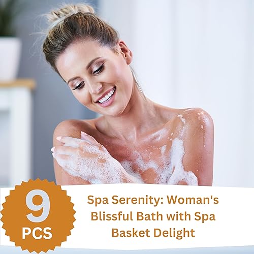 Miniatura 7 de Cesta de regalo de spa para el día de San Valentín para ella, cesta de spa para mujer, 7 piezas de incienso y jazmín perfumada para el cuidado de la