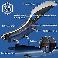 Vista 9 de XYJ Cuchillo forjado hecho a mano del carnicero del cuchillo del cocinero de la cuchilla de deshuesar los cuchillos de la espiga completa
