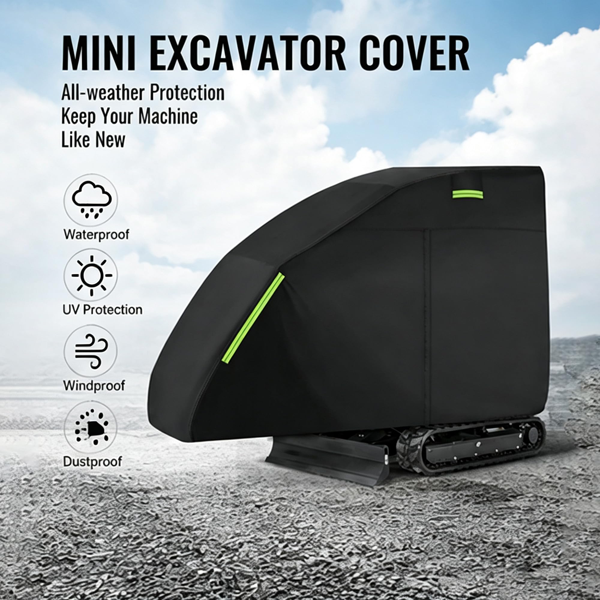 ZORQ Housse pour Mini Pelle Compatible avec Bobcat E26 2017–pr