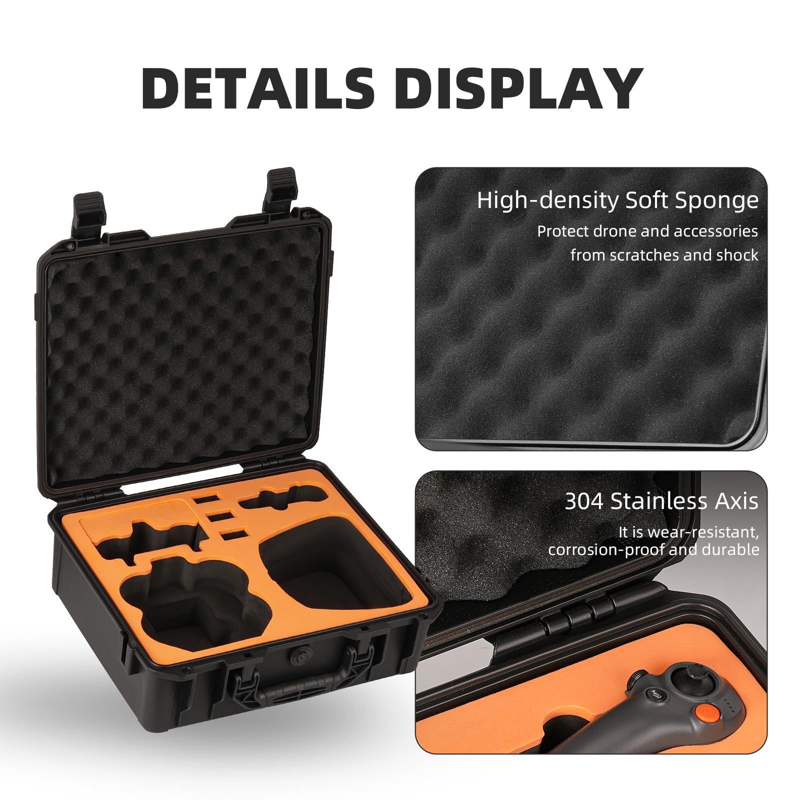 Custodia rigida impermeabile per DJI Neo 2 Motion Fly More Combo/Fly More Combo Borsa di Immagazzinaggio Anti-Caduta Assorbimento degli Urti Scatola di Protezione, Borsa Fly More Combo