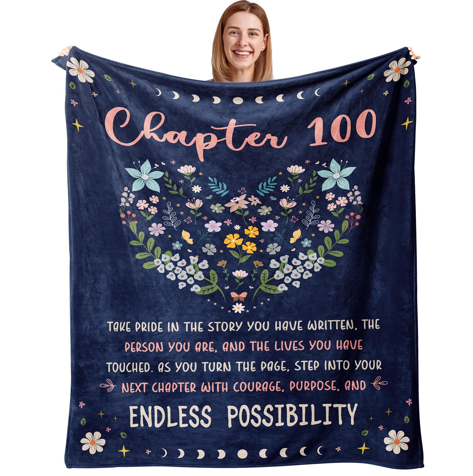Photo 1 of Julazy 100th Birthday Decorations Blanket 50"X60"