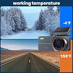 Dash Cam Front and Rear 2.5K QHD, 3.39" Dash Camera for Cars with 64GB Card, 160° and 160° Wide Angle, G-Sensor, 24H, Front Rear Car Camera,Support 256 GB Max