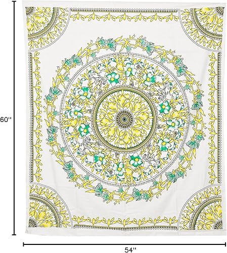 Miniatura 5 de ANJANIYA Tapiz bohemio para colgar en la pared, diseño de mandala, para habitación, playa, pared, psicodélico hippie para colgar en la pared y