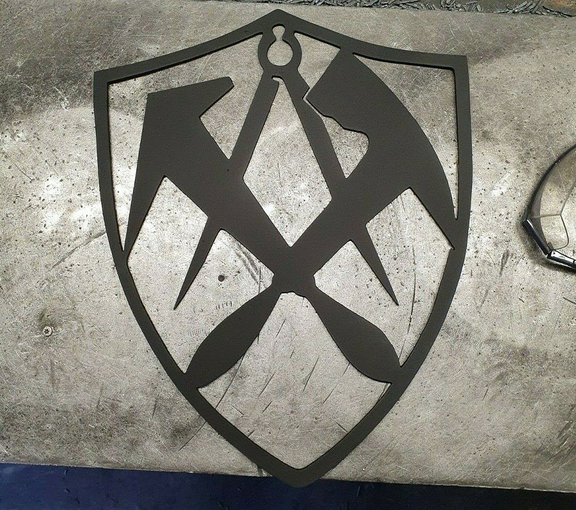 Feuerwehr II Wappen 50cm-100cm Aus 3mm Stahl Zunftzeichen Maibaum Logo Deko