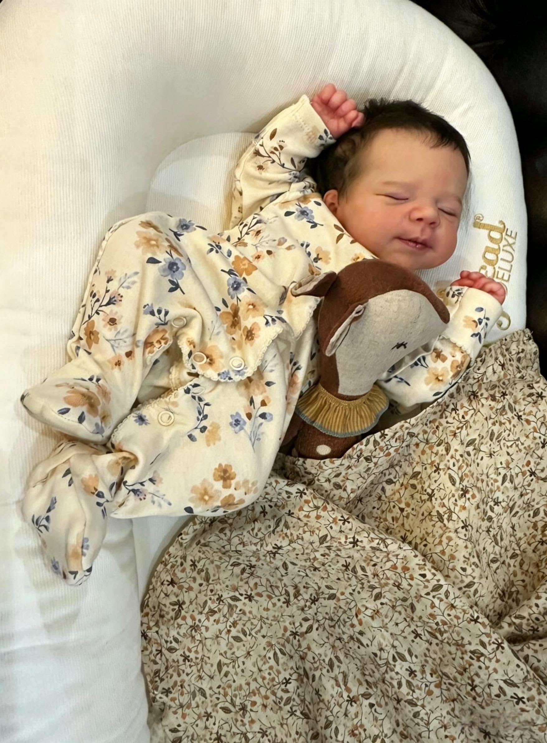RXDOLL Reborn Baby Dolls silikonowe całe ciało, realistyczna dziewczyna, 45 cm, anatomicznie poprawna, wodoodporna, w pełni silikonowa, realistyczna lalka bobas, dziewczyna, która wygląda jak