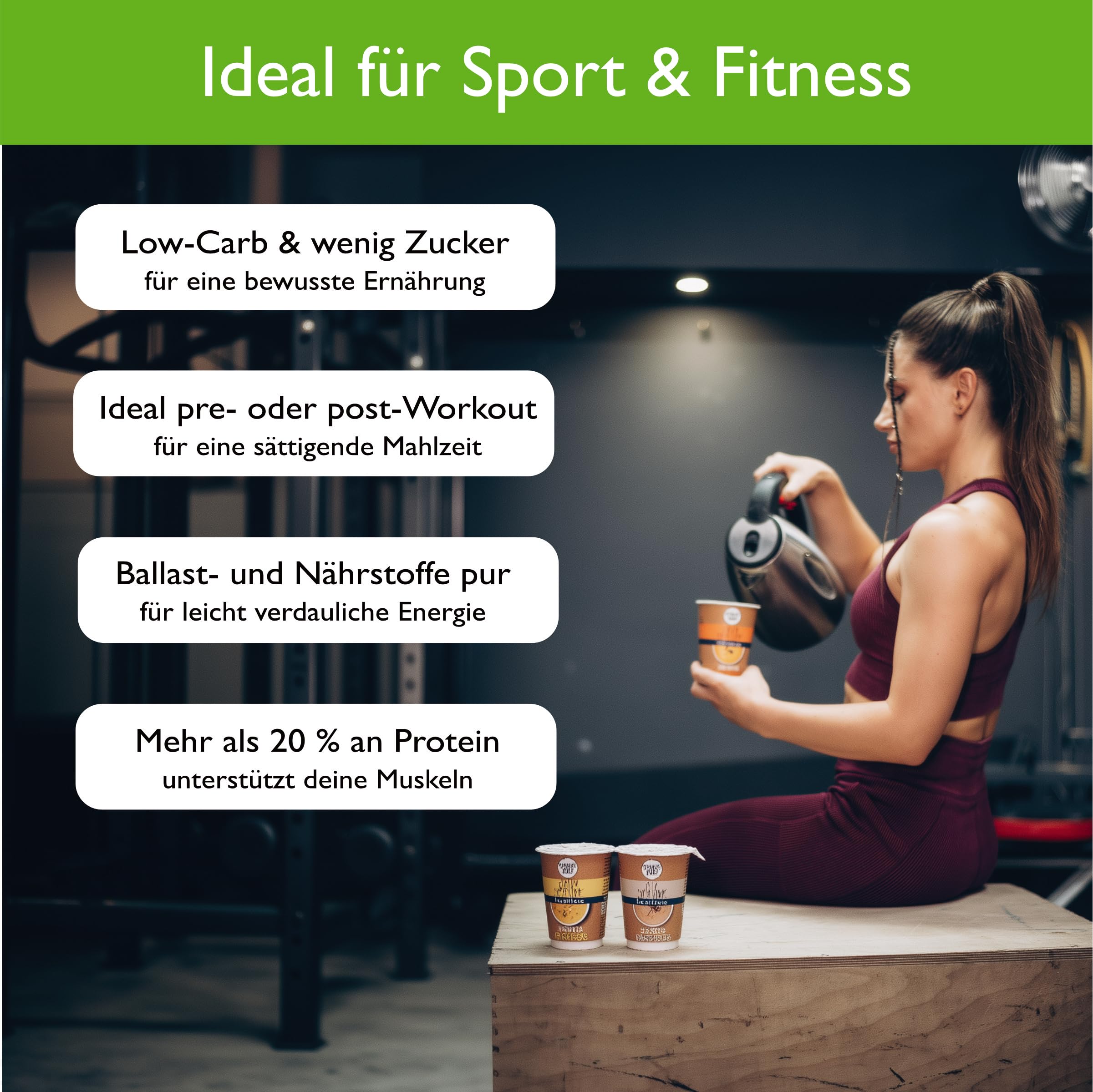 STREET SOUP Suppenkur 3 Tage, 15 vegane Cremesuppen zum Abnehmen & Detox, 100% natürlich, Low Carb & 20% Protein (15 Becher, ergibt je 300 g Suppe)