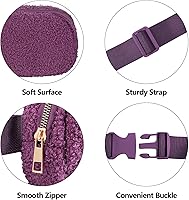 Vista 217 de Riñonera cruzada para mujeres y hombres, bolsa para cinturón para senderismo con correa ajustable, riñonera para correr, entrenamiento, deportes