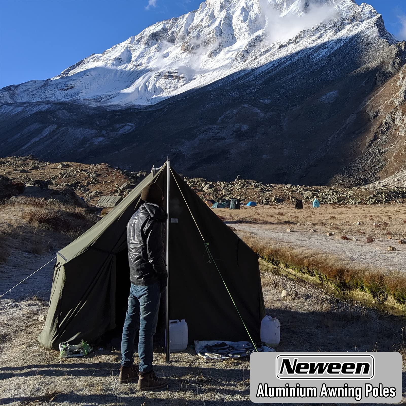 Amazon.com: Neween Tent Poles for Tarp Adjustable Camping Tarp