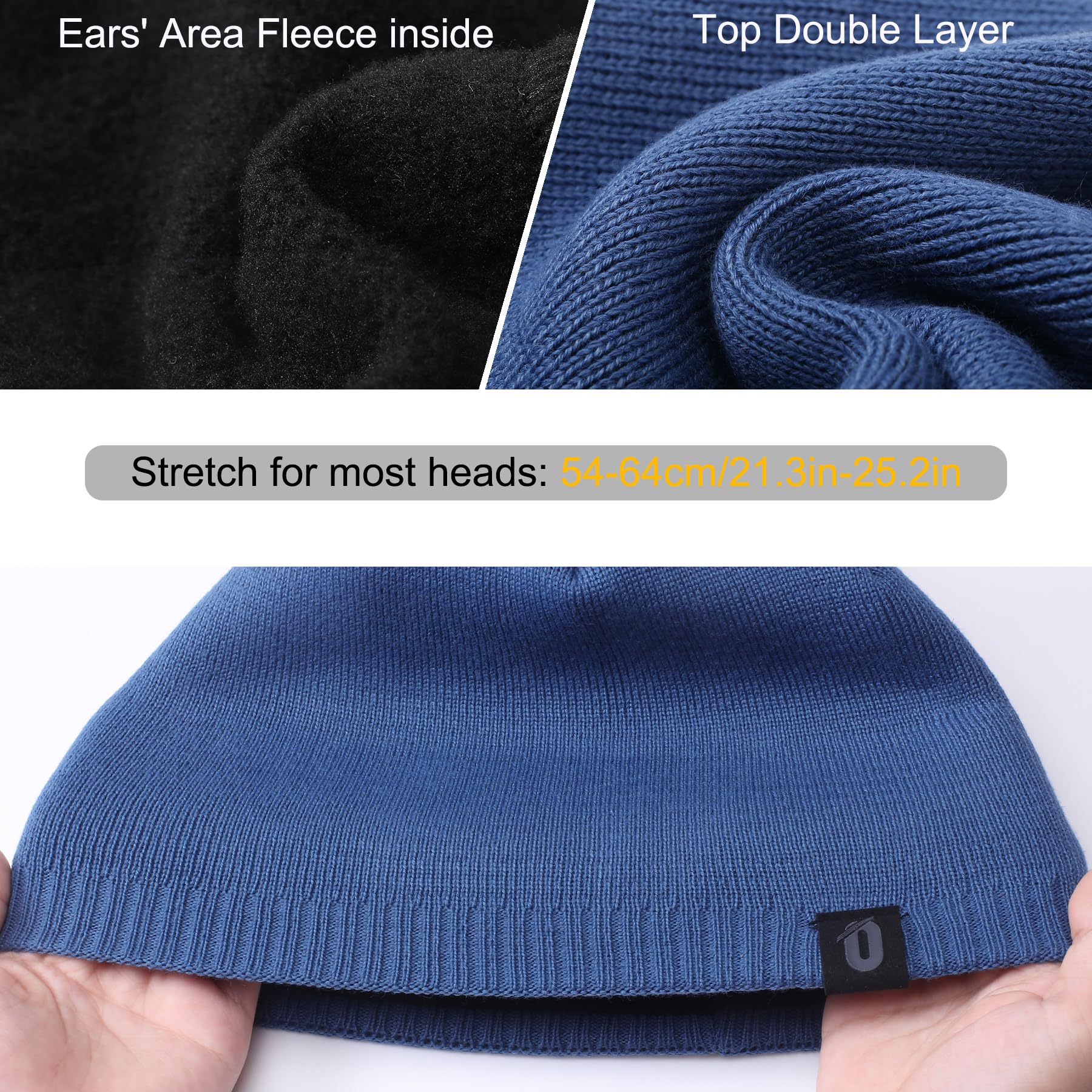 Beanie ciepłe czapki z polaru zimowa czapka dzianinowa czapka zimowa beanie beanie beanie dla mężczyzn i kobiet do sportów na świeżym powietrzu