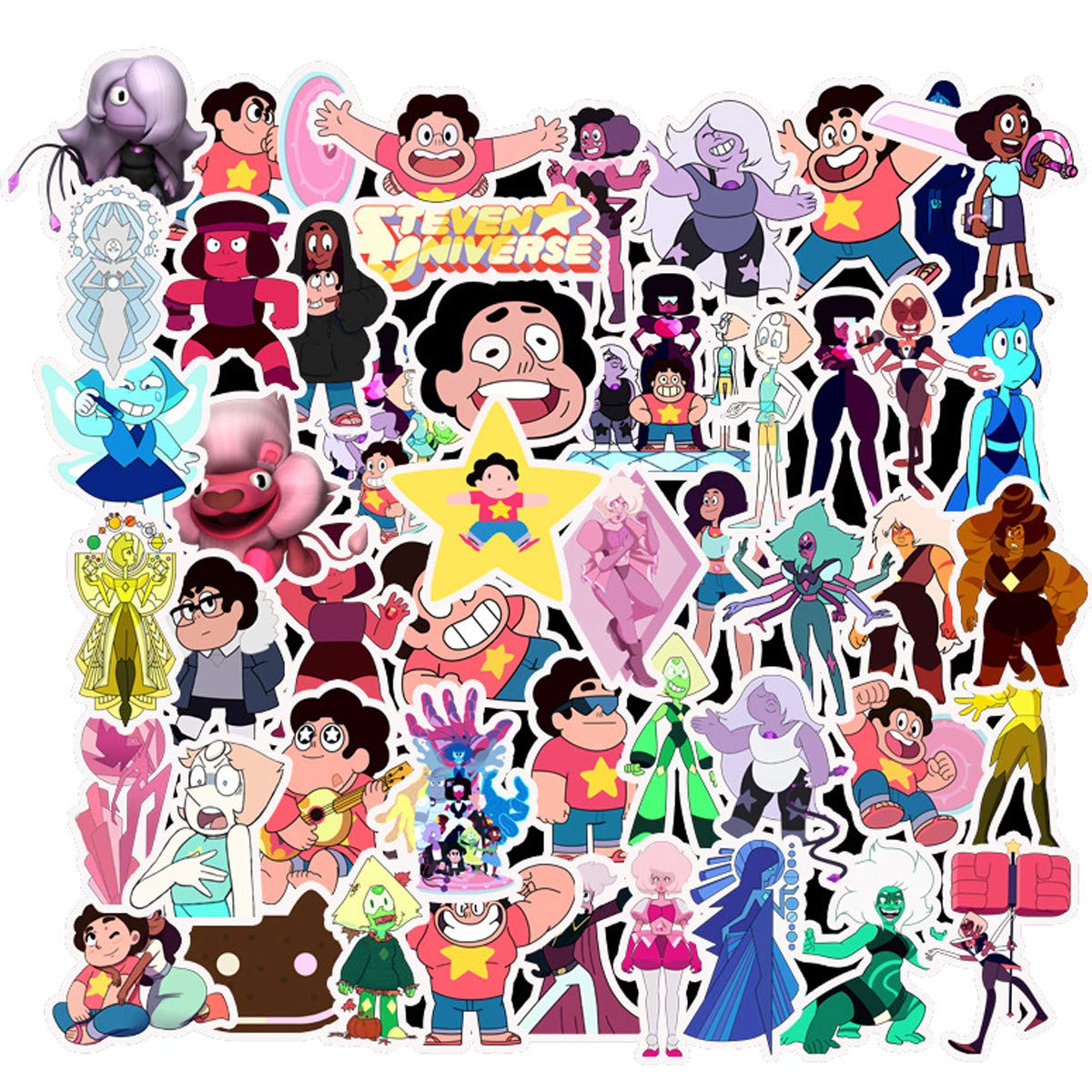 Decal Stickers 63 PCS Steven Universe Laptop Sticker Waterproof Vinyl