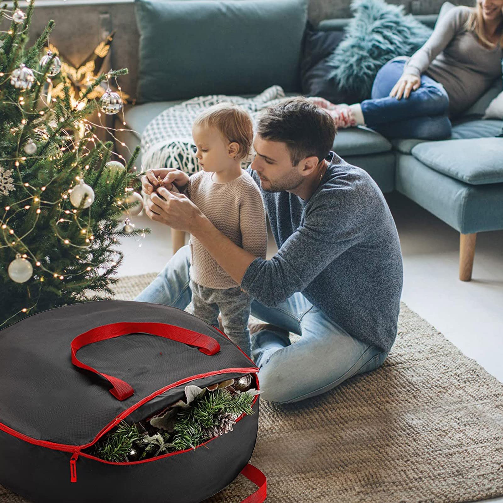 Christmas Wreath Storage Container NOGIS 30inch Christmas Wreath