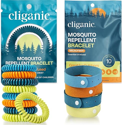 Cliganic Pulsera repelente de mosquitos Duo - Libre de DEET