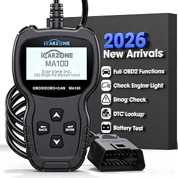 OBD2 Scanner MA100 Professional Car Code Reader Auto OBDII/EOBD/CAN Scan Tool for Check Engine Light Read and Clear Engine Error Codes for All 1996 and Newer OBD2 Protocol Vehicle Plug-Play