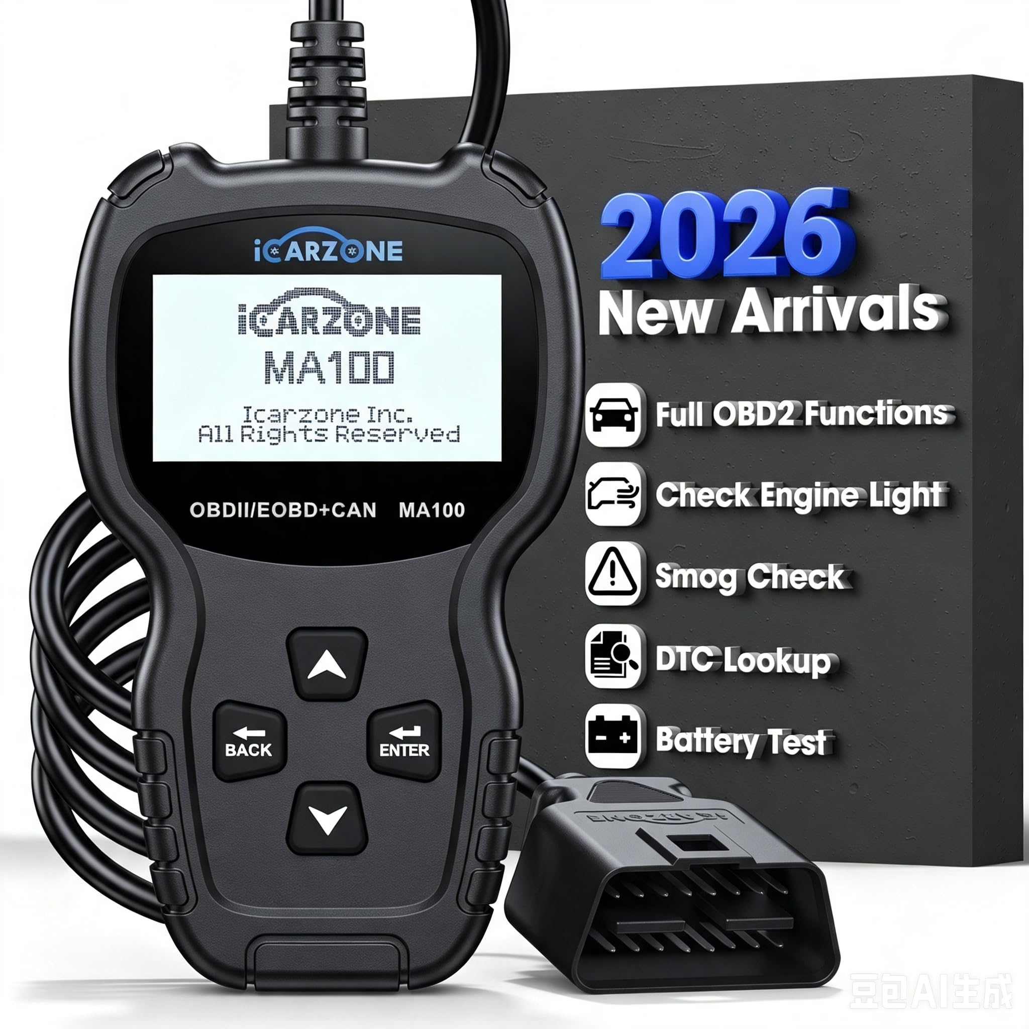 Skaner OBD2 MA100 Profesjonalny czytnik kodów OBDII Narzędzie Diagnostyczne do Check Engine Light