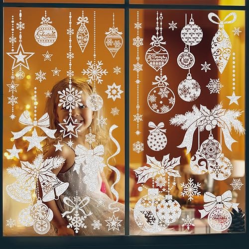 Miniatura 10 de Adhesivos para ventana de Acción de Gracias, 8 hojas de calcomanías de otoño para ventanas de cristal, decoraciones de otoño para el hogar,