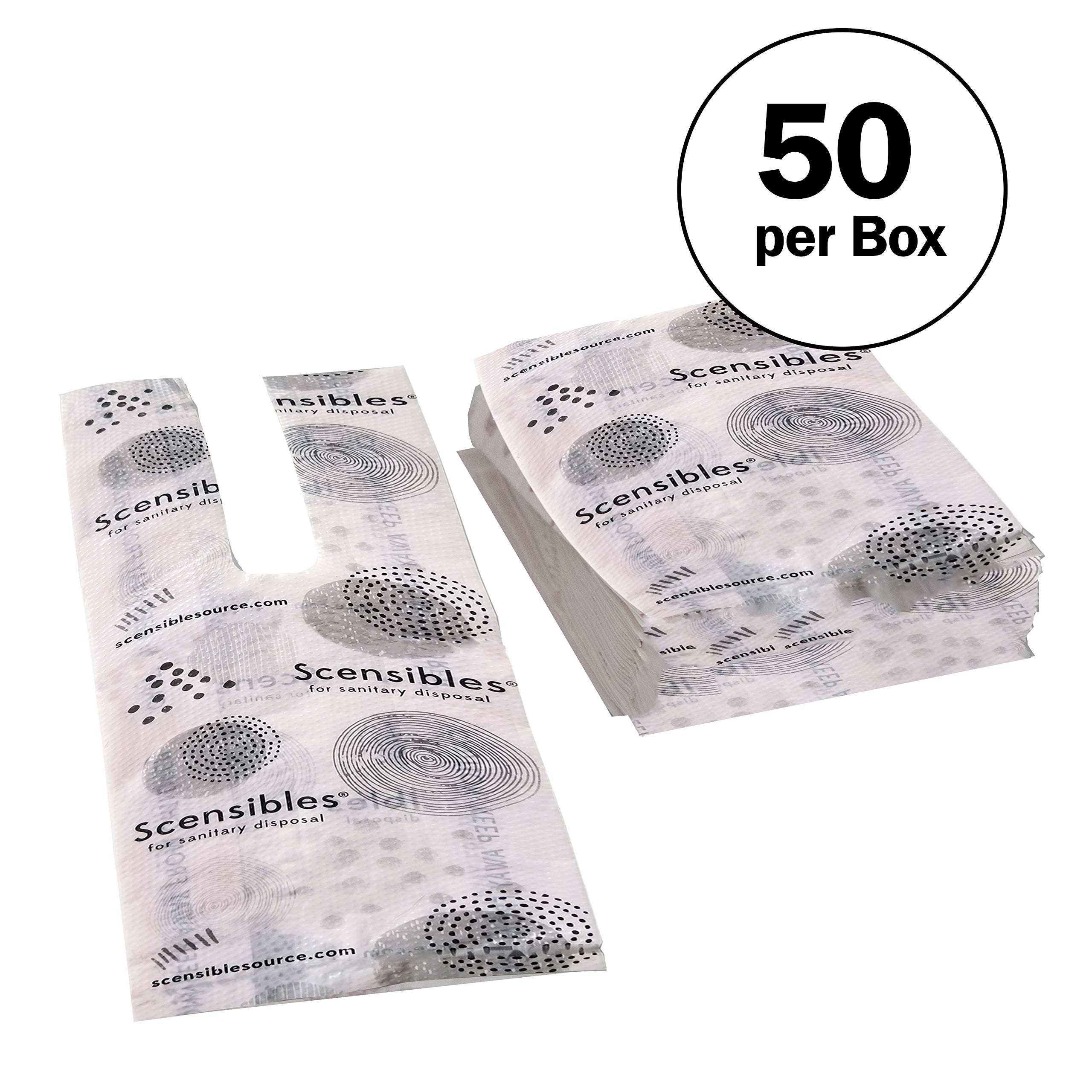 Hospeco Scensibles Personal Disposal Bags, Pink, 1200 Bags (HOSSBX50)