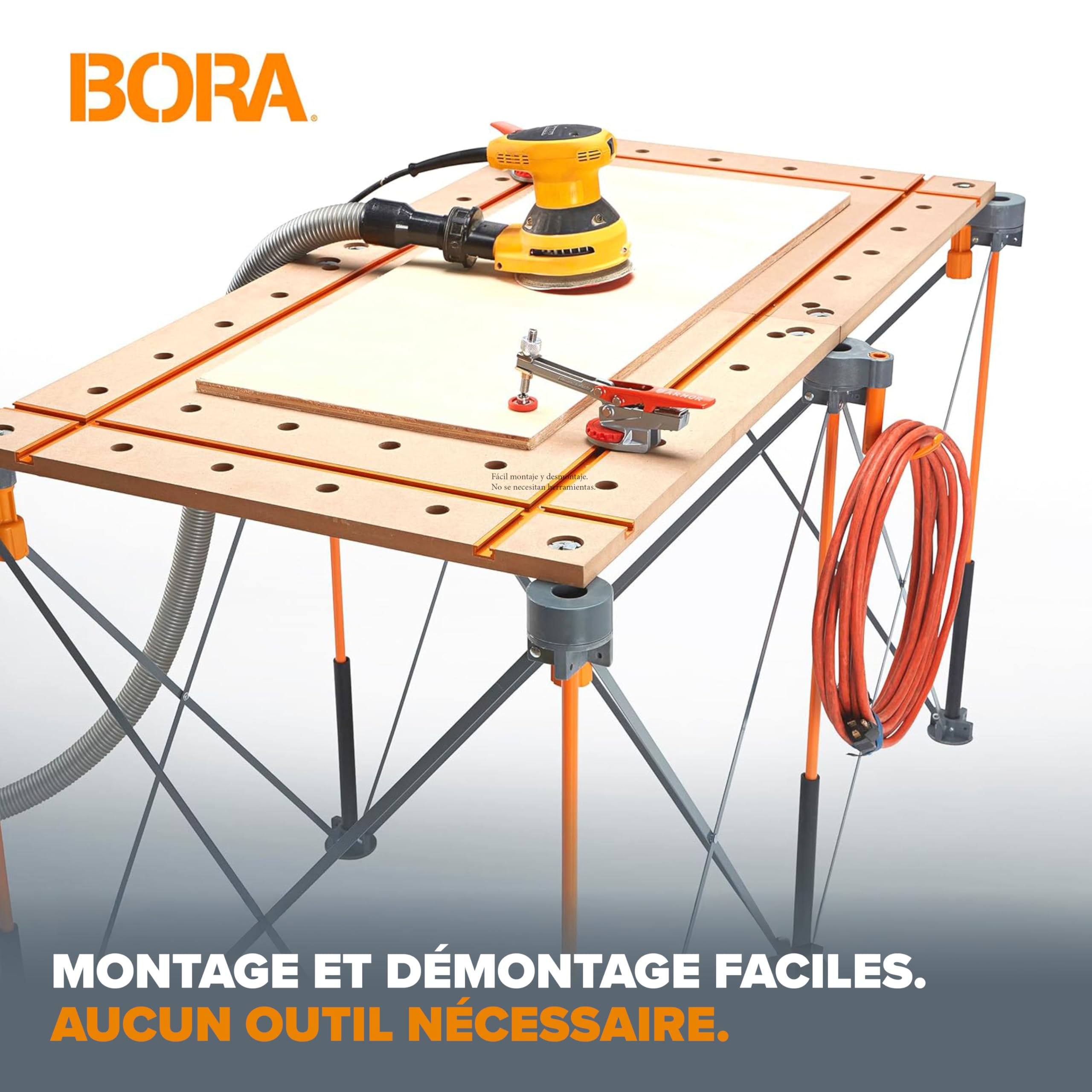 BORA Centipede Table avec Trous en T 20 mm