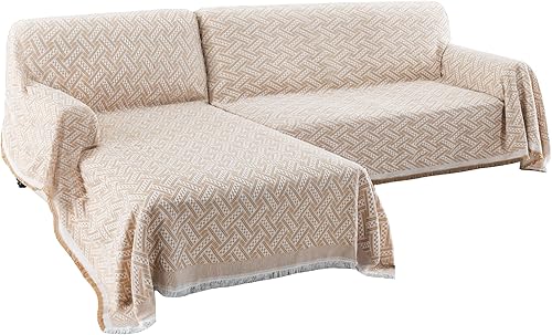 Miniatura 21 de Turquoize Fundas de sofá modulares en forma de L, funda de sofá seccional, lavable, 2 piezas, fundas de sofá para sofá seccional, con tela jacquard