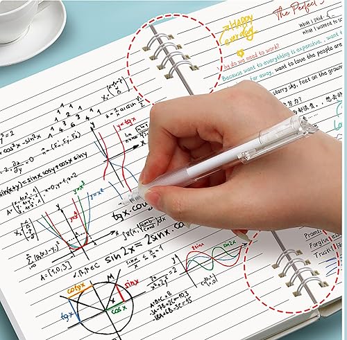 Miniatura 7 de Yansanido Juego de 4 cuadernos en espiral de tapa dura, 60 hojas (120 páginas) para escribir, suministros escolares y de trabajo (B5-013, 4 unidades)