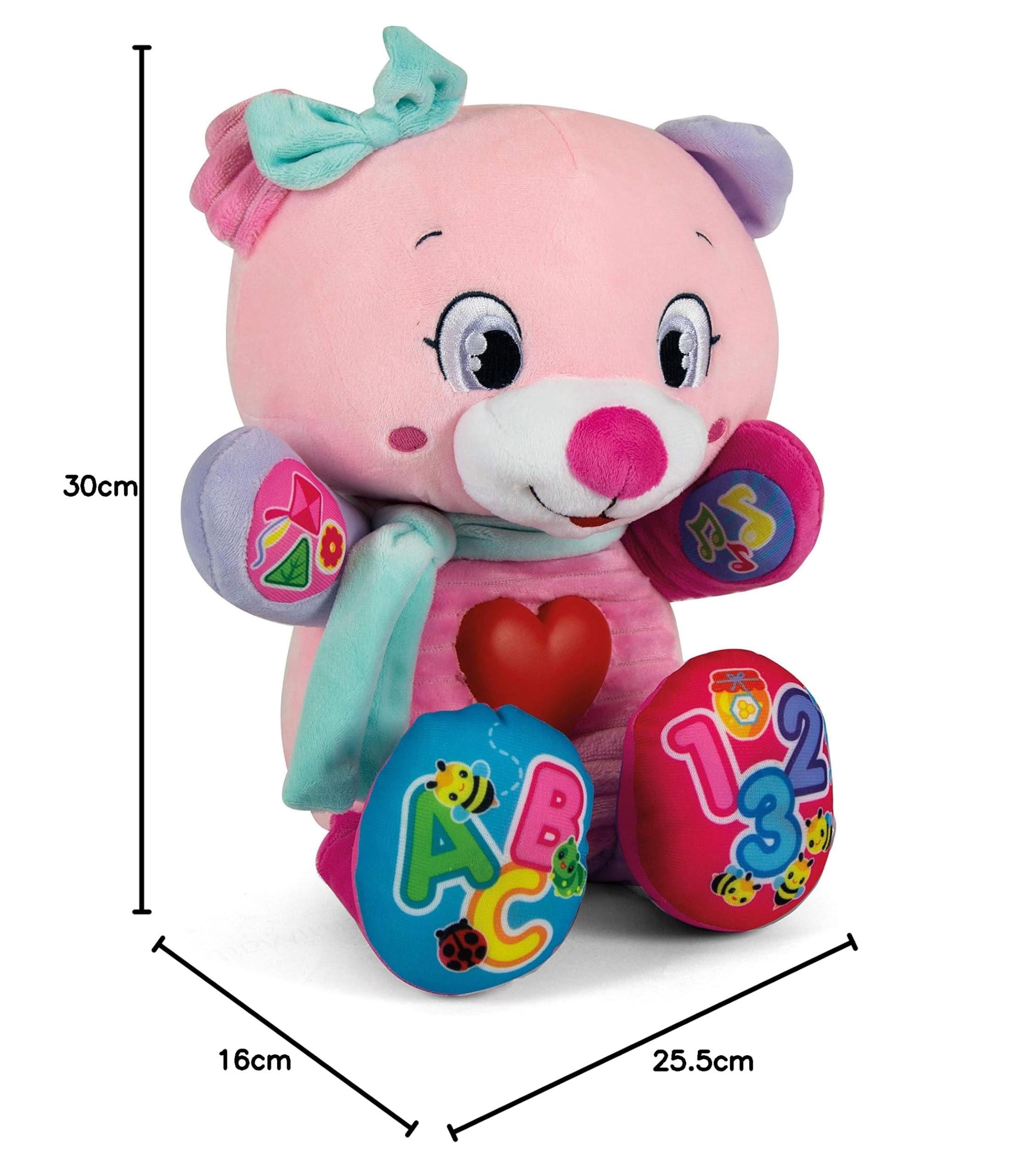 Clementoni Betta Dolce Orsetto Peluche Parlante Interattivo-Gioco Educativo Prima Infanzia, da 6 Mesi, 17399, Multicolore