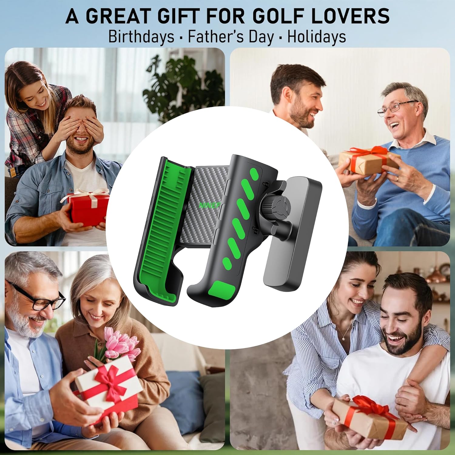 Magnetic Golf Cart Phone Holder 360°, Golf Cart Accessories Gift for Men Women, Fits EZGO Club Car Yamaha, 8X N52 Magnets with Safety Strap, Phone Caddy for iPhone Galaxy Pixel, 2025 Stocking Stuffers - Image 6