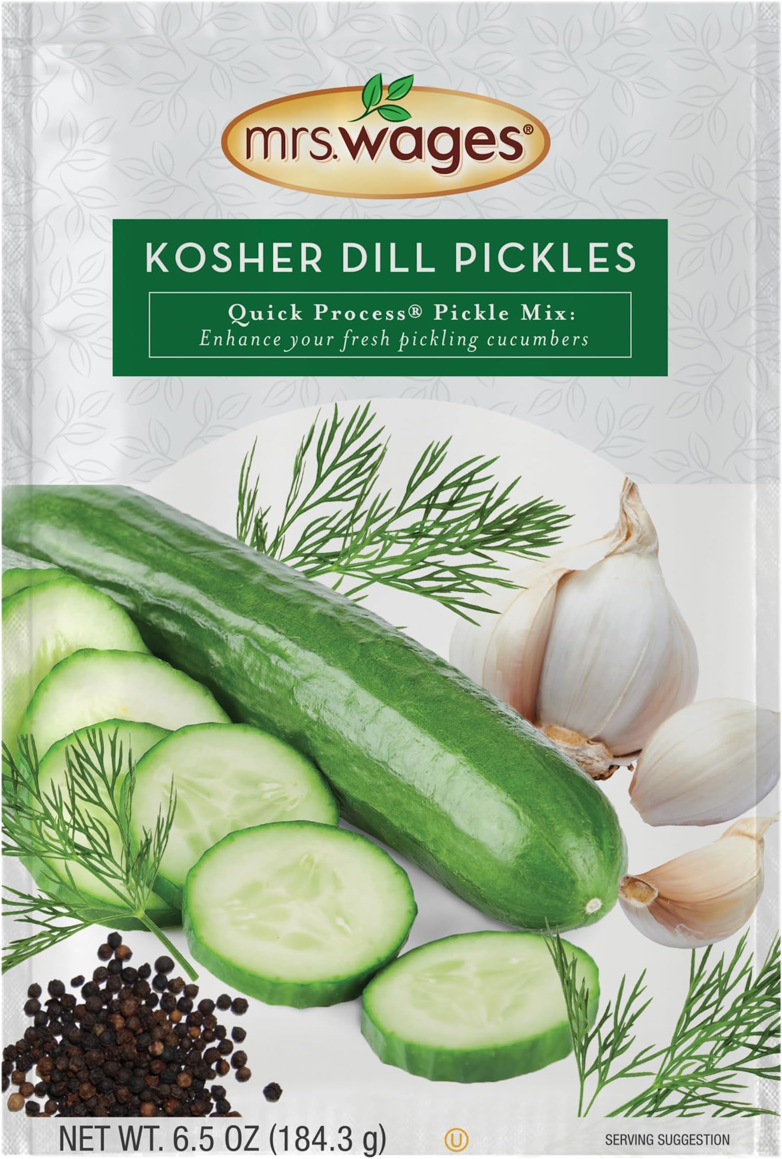 Mrs. Wages Kosher Dill, 6.50-Ounce Packets (Pack of 6) by Mrs. Wages