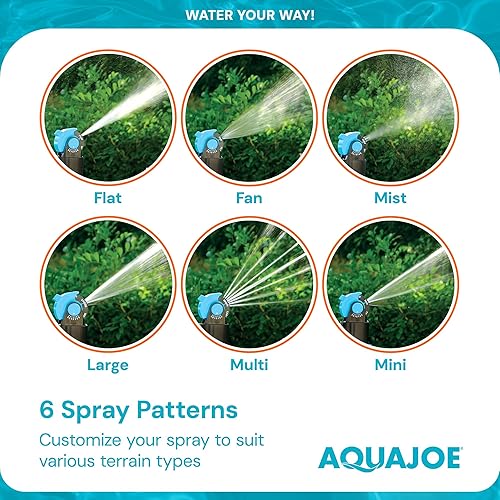 Vista 7 de Aqua Joe AJ-6PSTB-XL Indestructible Turbo Drive 360° Telescoping Sprinkler and Mister, 9.3 GPM Max Flow Rate, 4,900 Sq. Ft. Max Coverage
